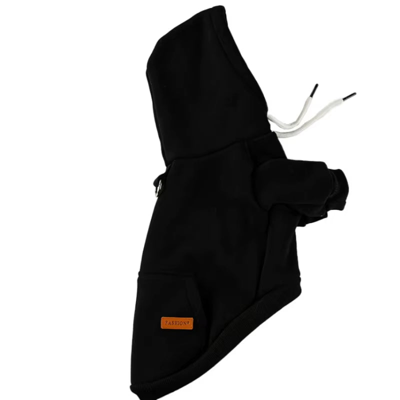 Pet Clothing Dog Warm Fleece Hoodie Clothes Pet Dog Small and Medium Dog Vest Outdoor Sweatshirt Bulldog Husky Puppy Cat Costume