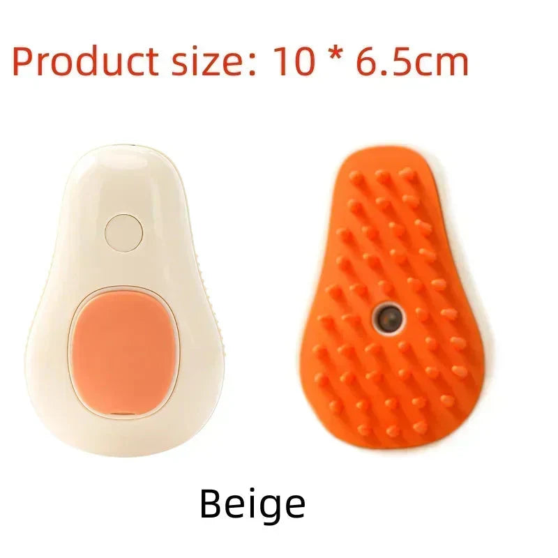 Electric Cat Steam Brush โ 3-In-1 Pet Grooming Comb with Water Spray for Cats and Dogs, USB Rechargeable